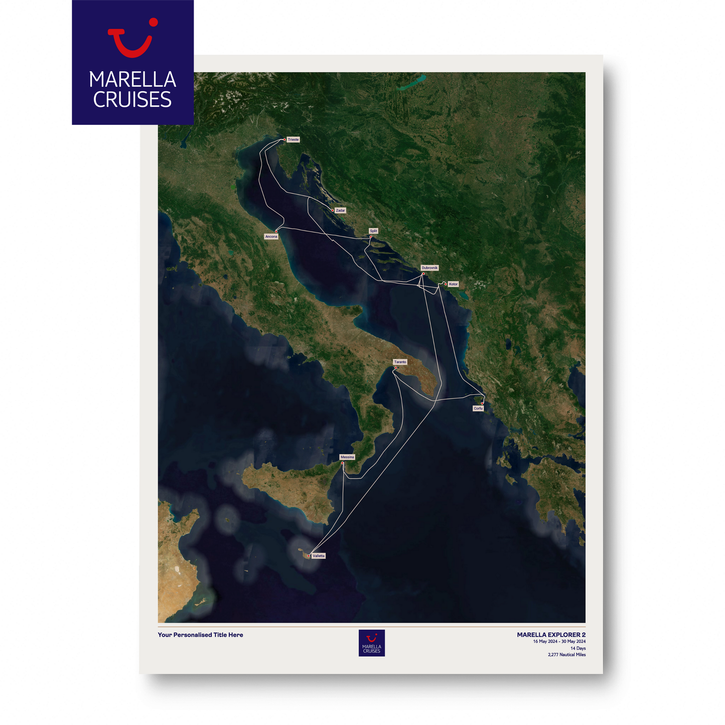 Marella Cruise Map - Satellite