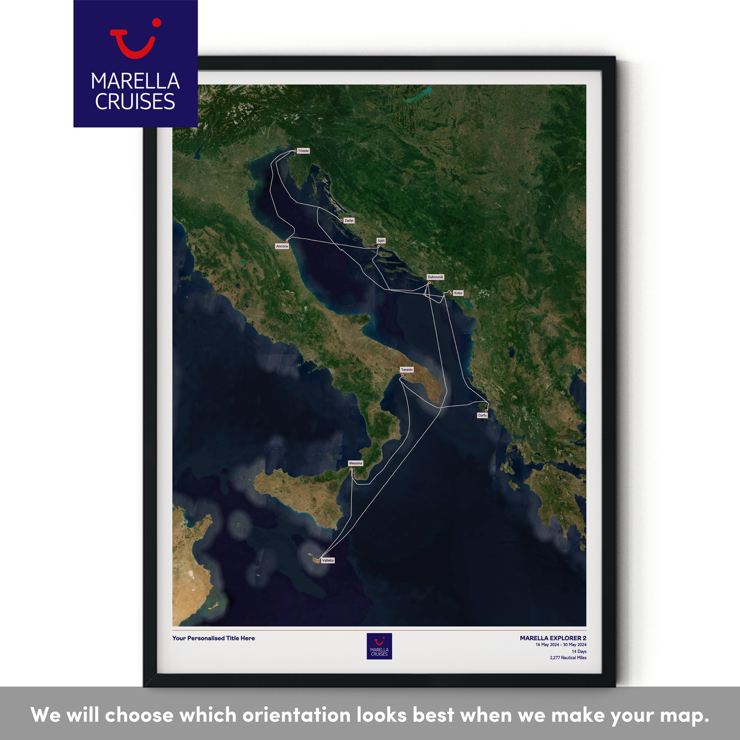 Marella Cruise Map - Satellite