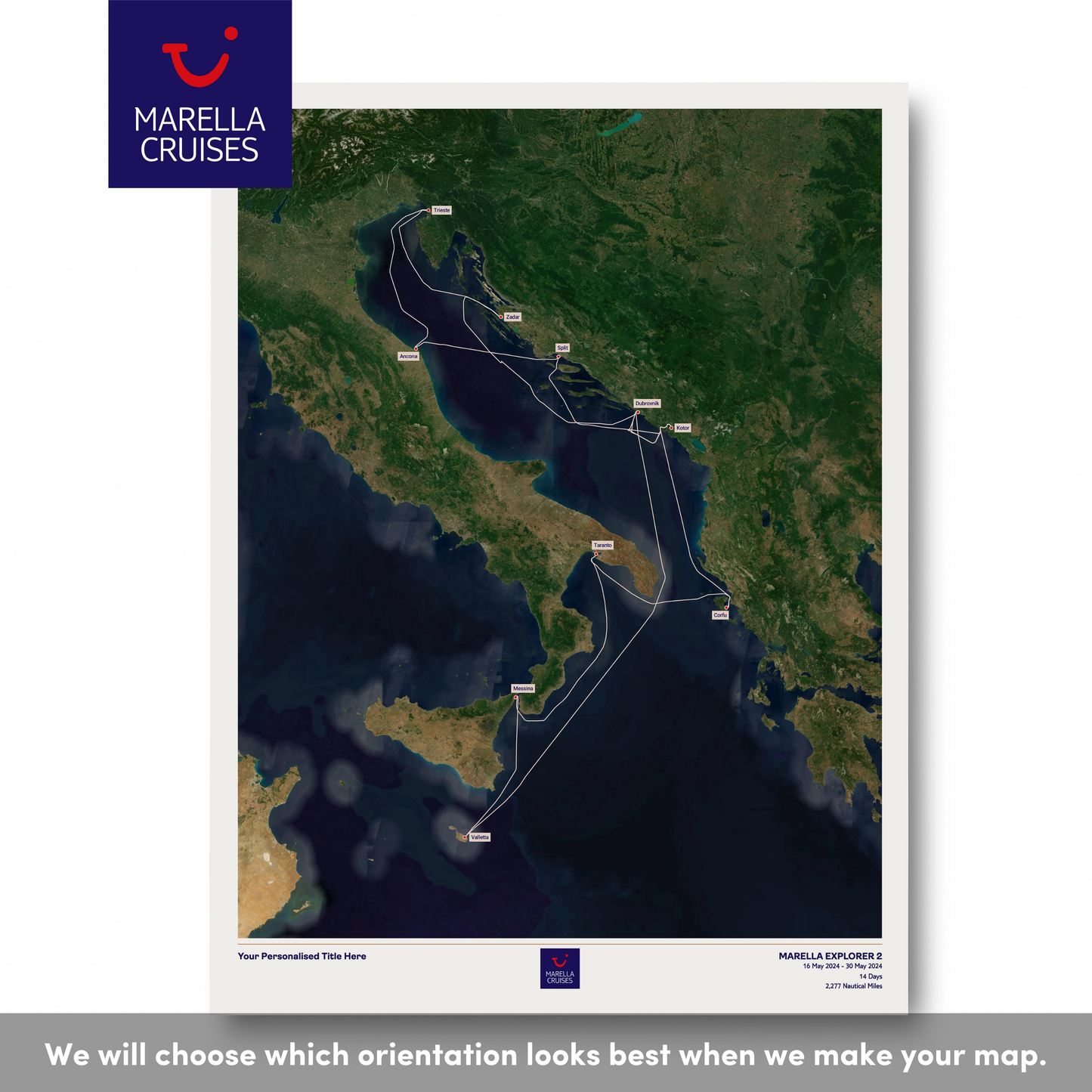 Marella Cruise Map - Satellite