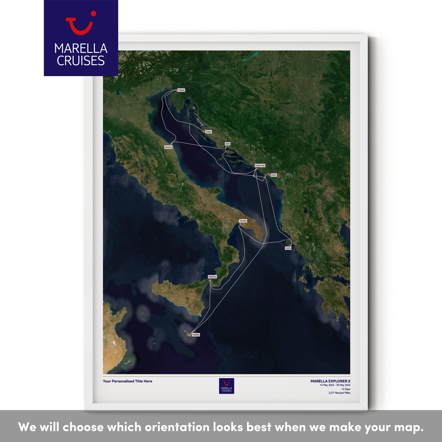 Marella Cruise Map - Satellite