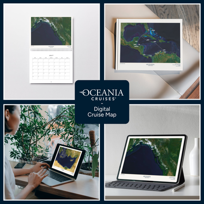 Oceania Cruises Digital Map - Satellite
