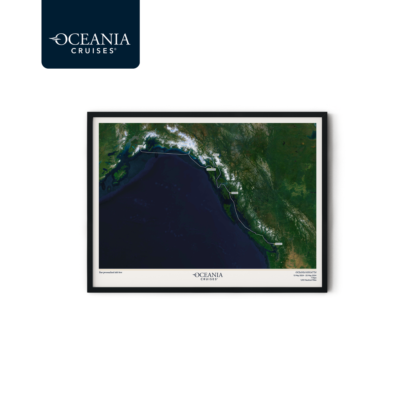 Oceania Cruises Map - Satellite