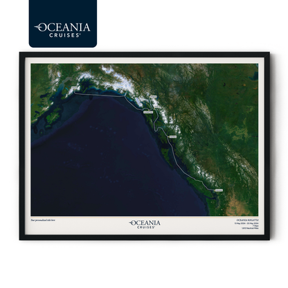 Oceania Cruises Map - Satellite