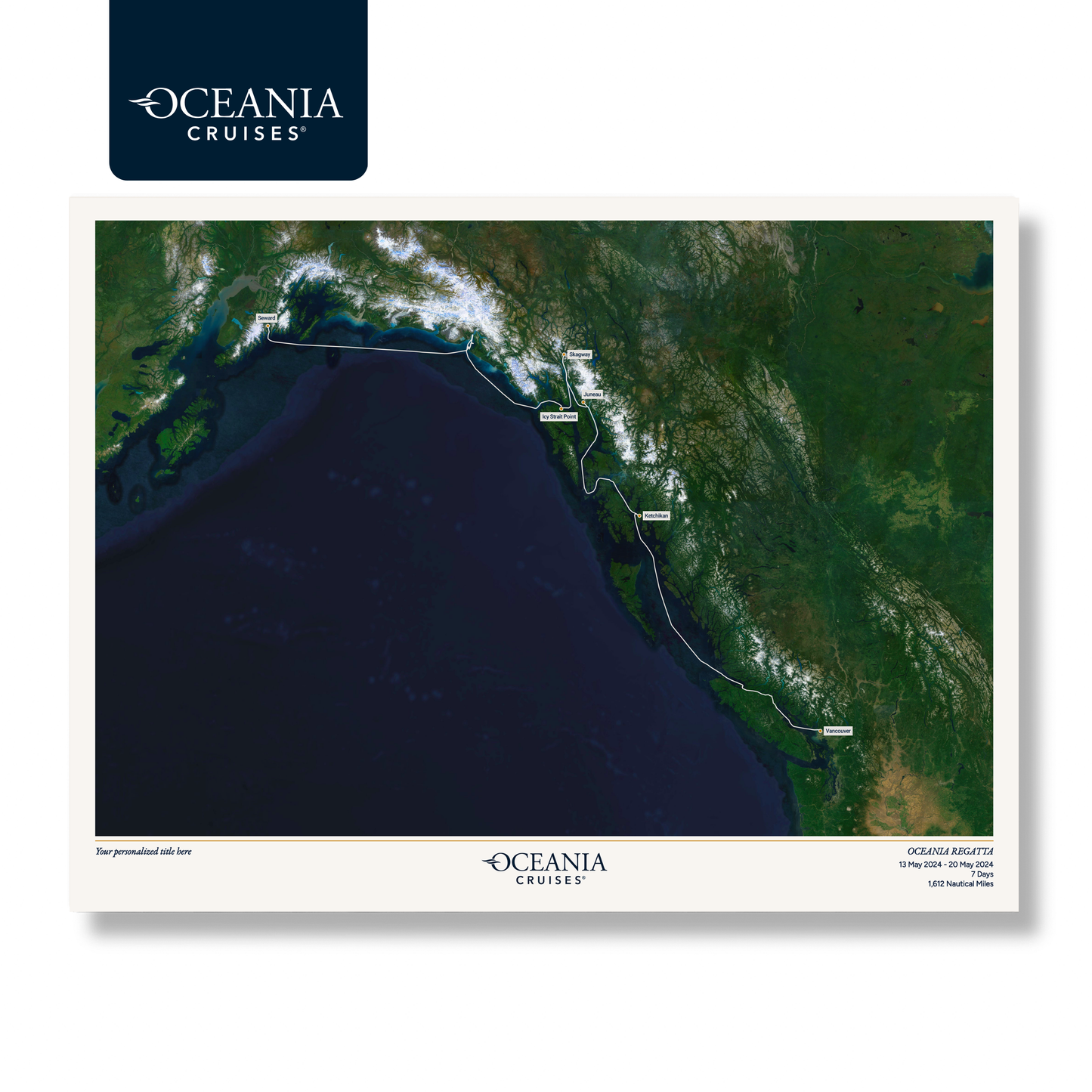 Oceania Cruises Map - Satellite