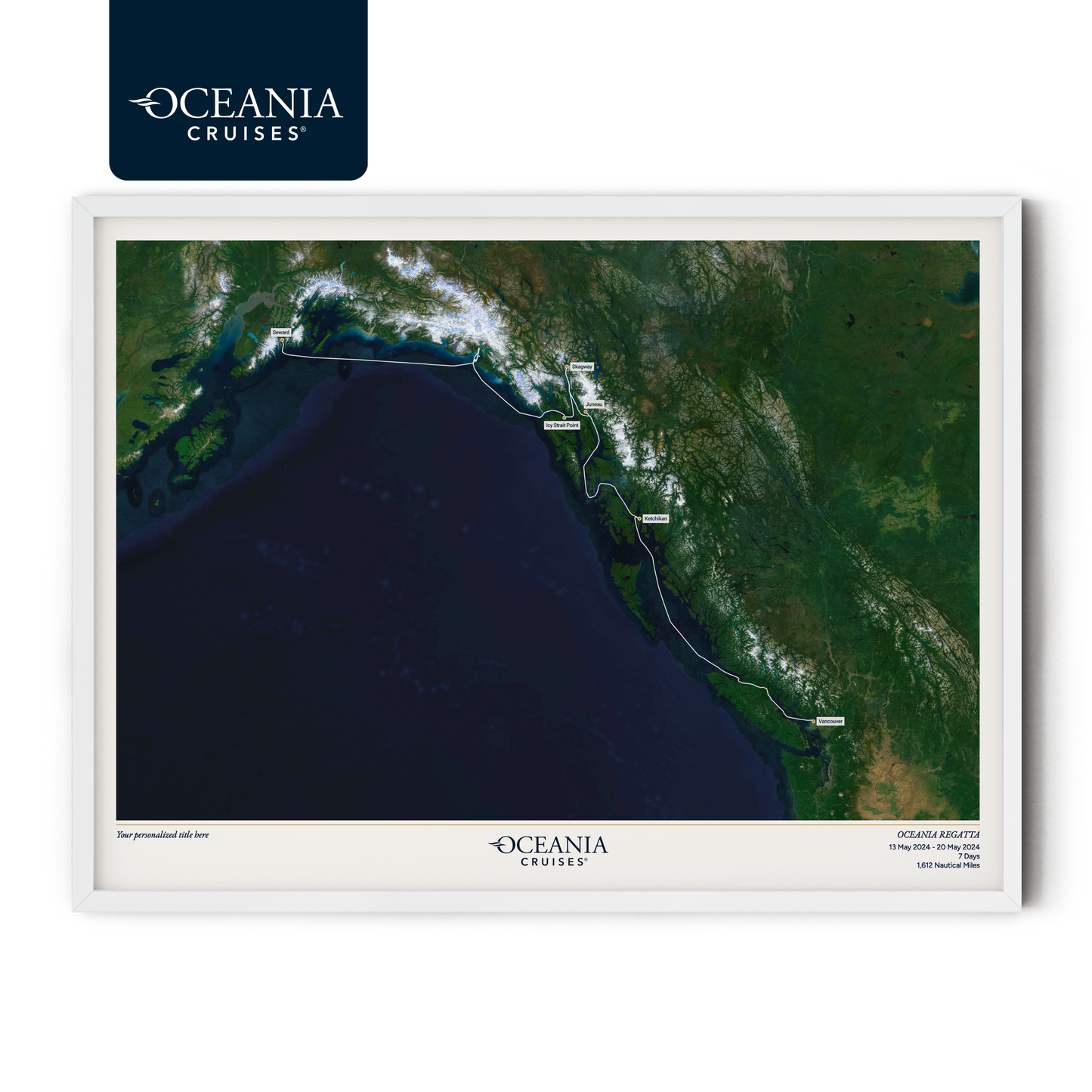 Oceania Cruises Map - Satellite