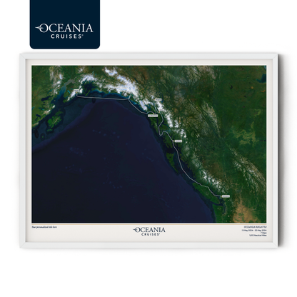 Oceania Cruises Map - Satellite