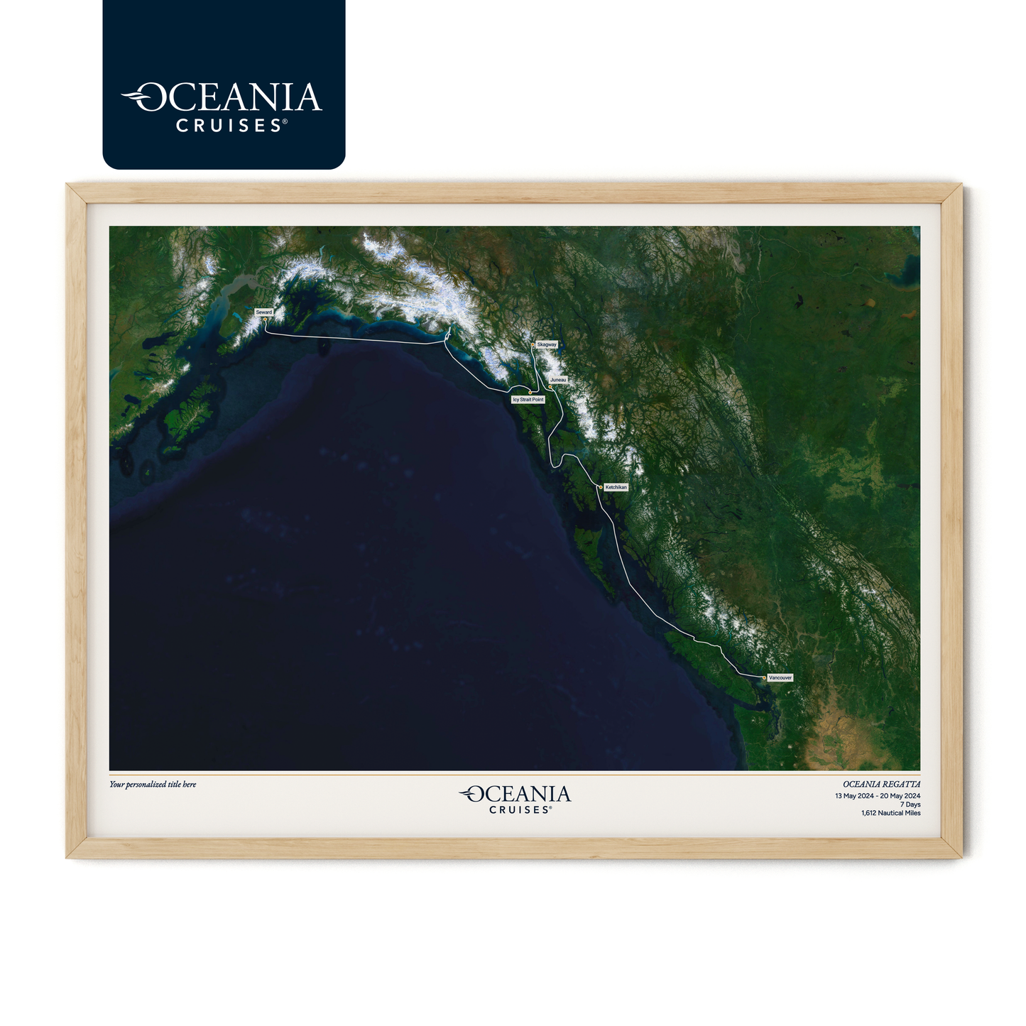 Oceania Cruises Map - Satellite