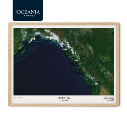 Oceania Cruises Map - Satellite