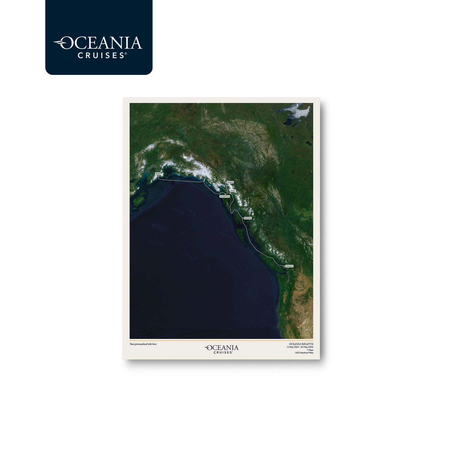Oceania Cruises Map - Satellite