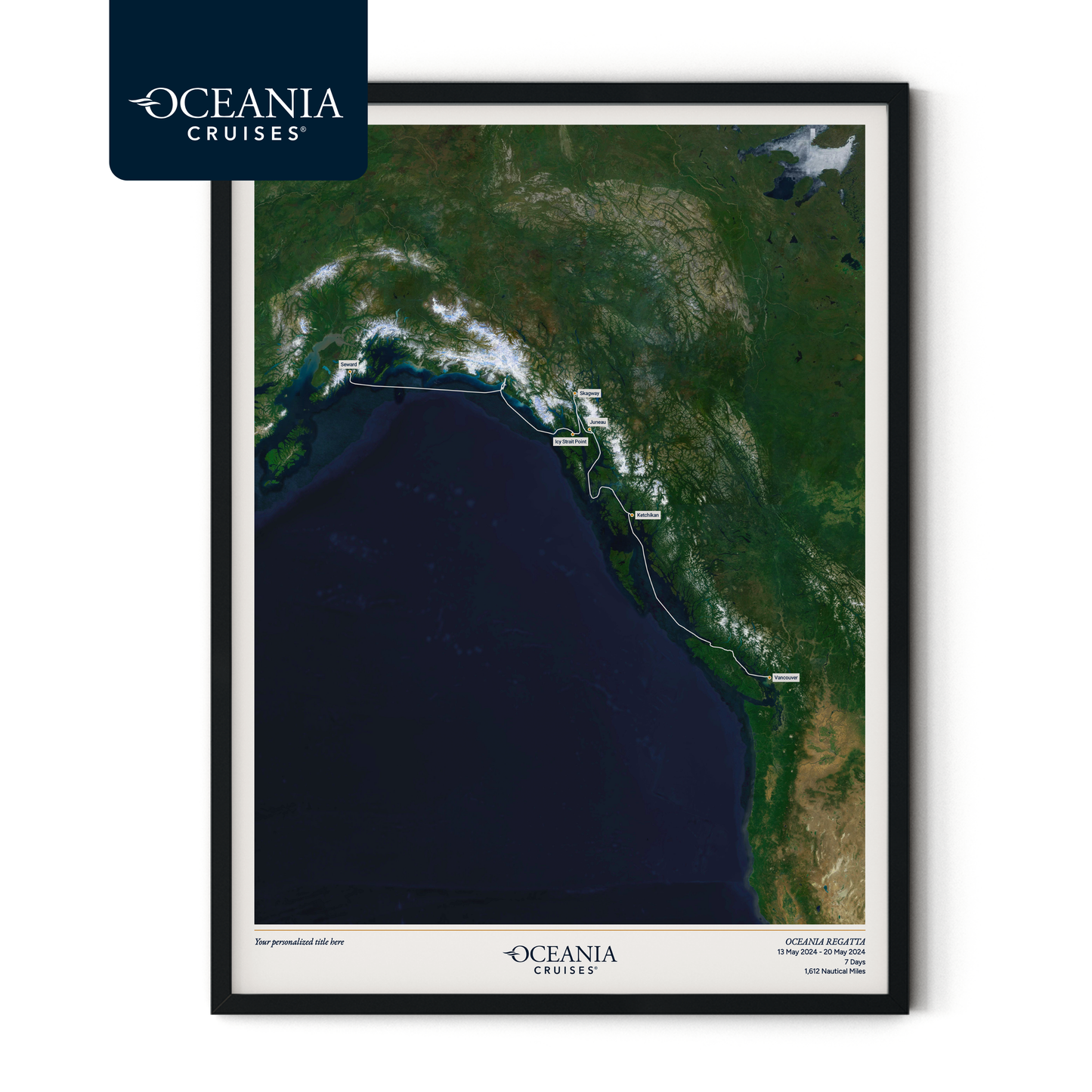 Oceania Cruises Map - Satellite