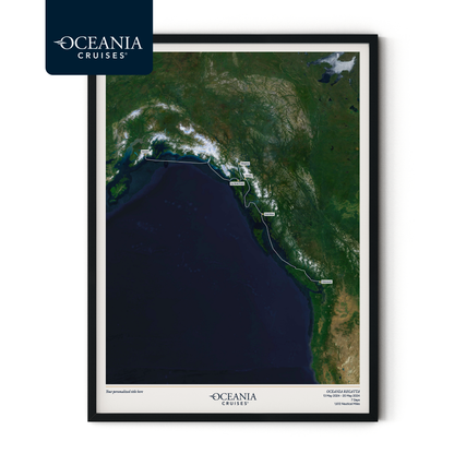 Oceania Cruises Map - Satellite