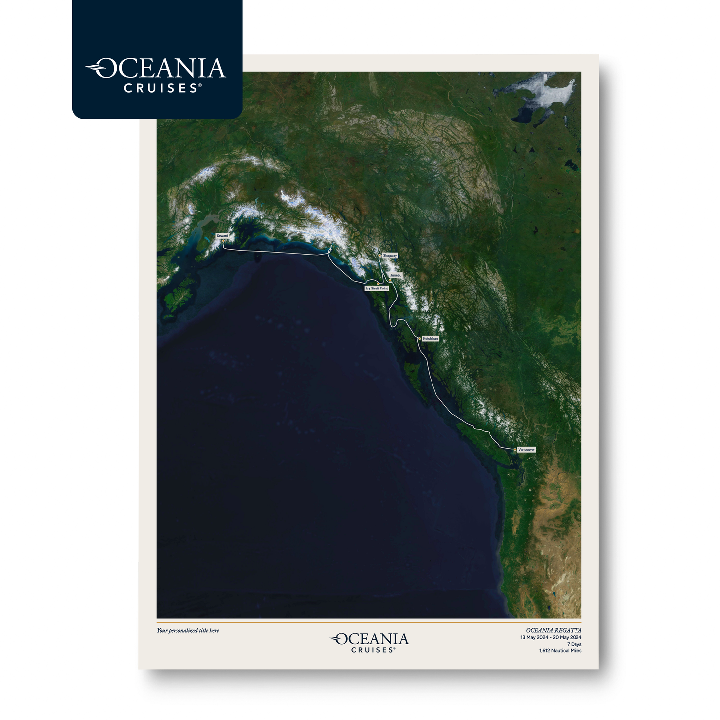 Oceania Cruises Map - Satellite