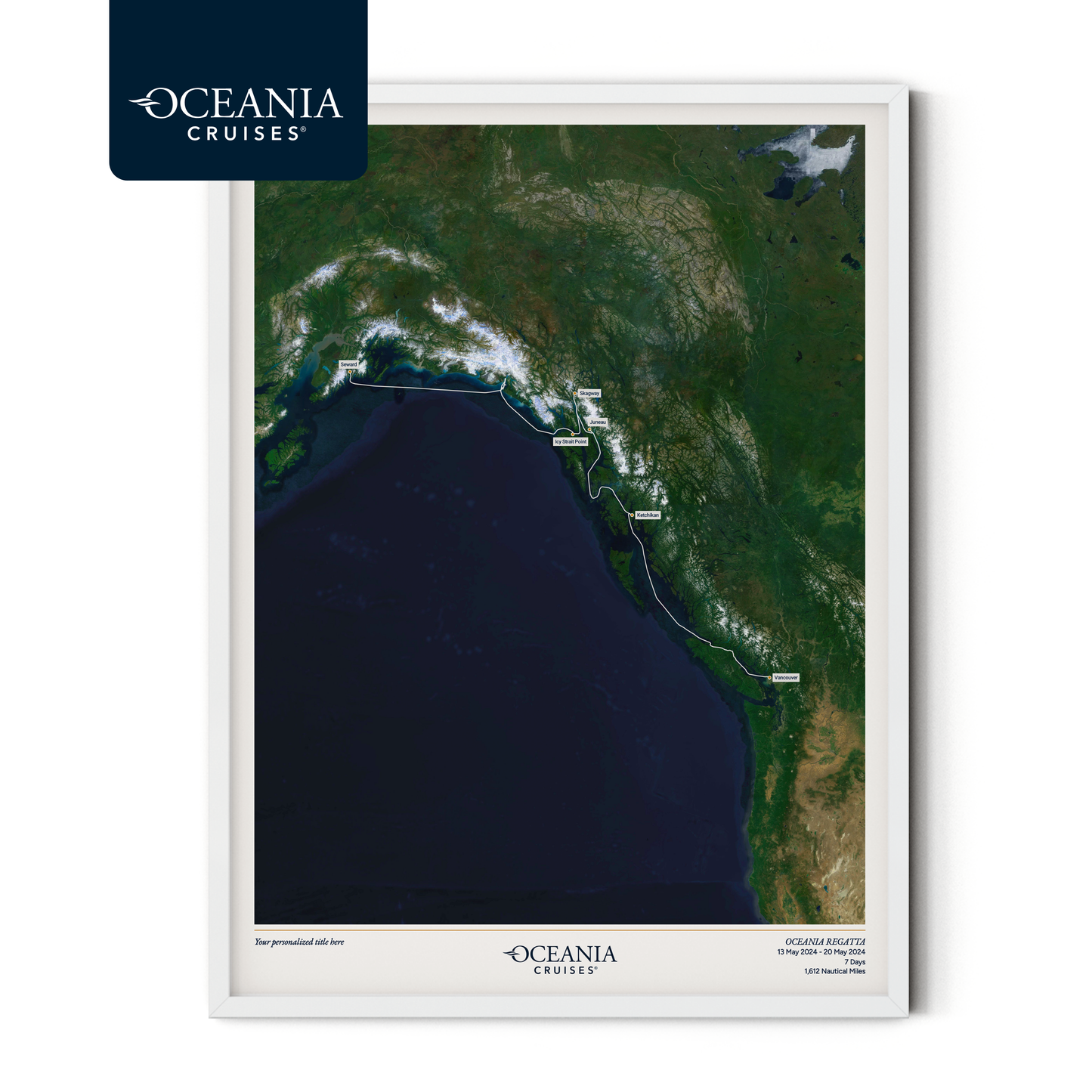 Oceania Cruises Map - Satellite
