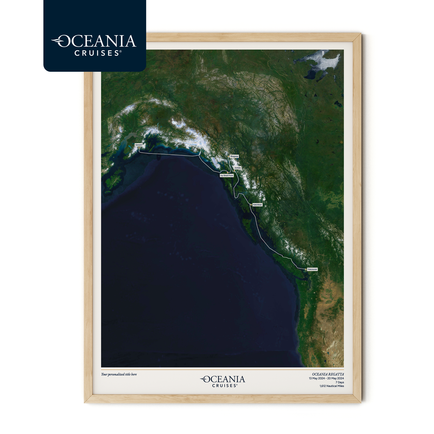 Oceania Cruises Map - Satellite