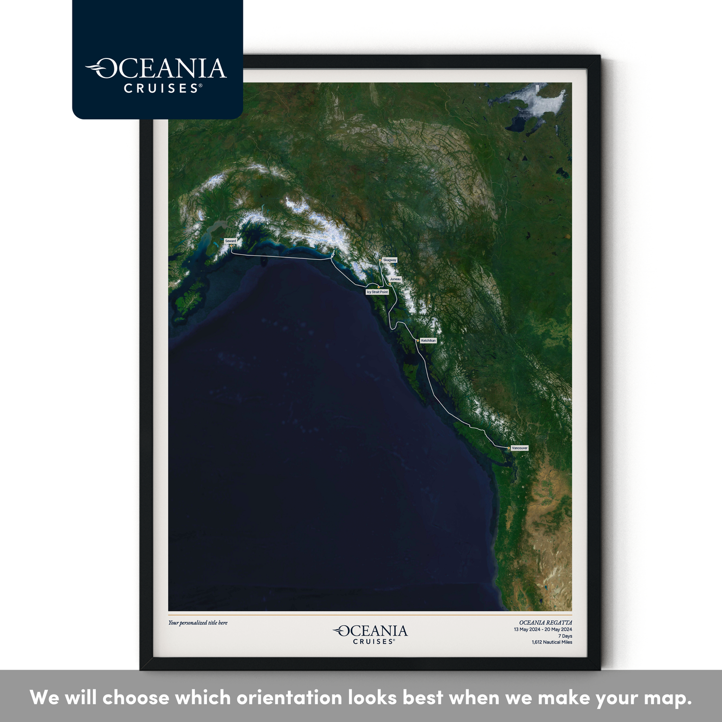 Oceania Cruises Map - Satellite