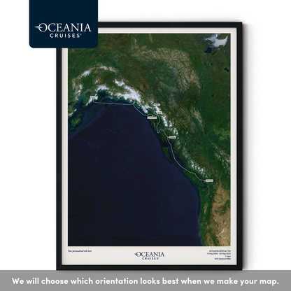Oceania Cruises Map - Satellite