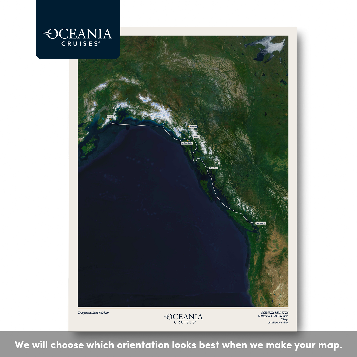 Oceania Cruises Map - Satellite