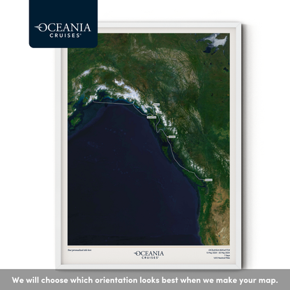 Oceania Cruises Map - Satellite