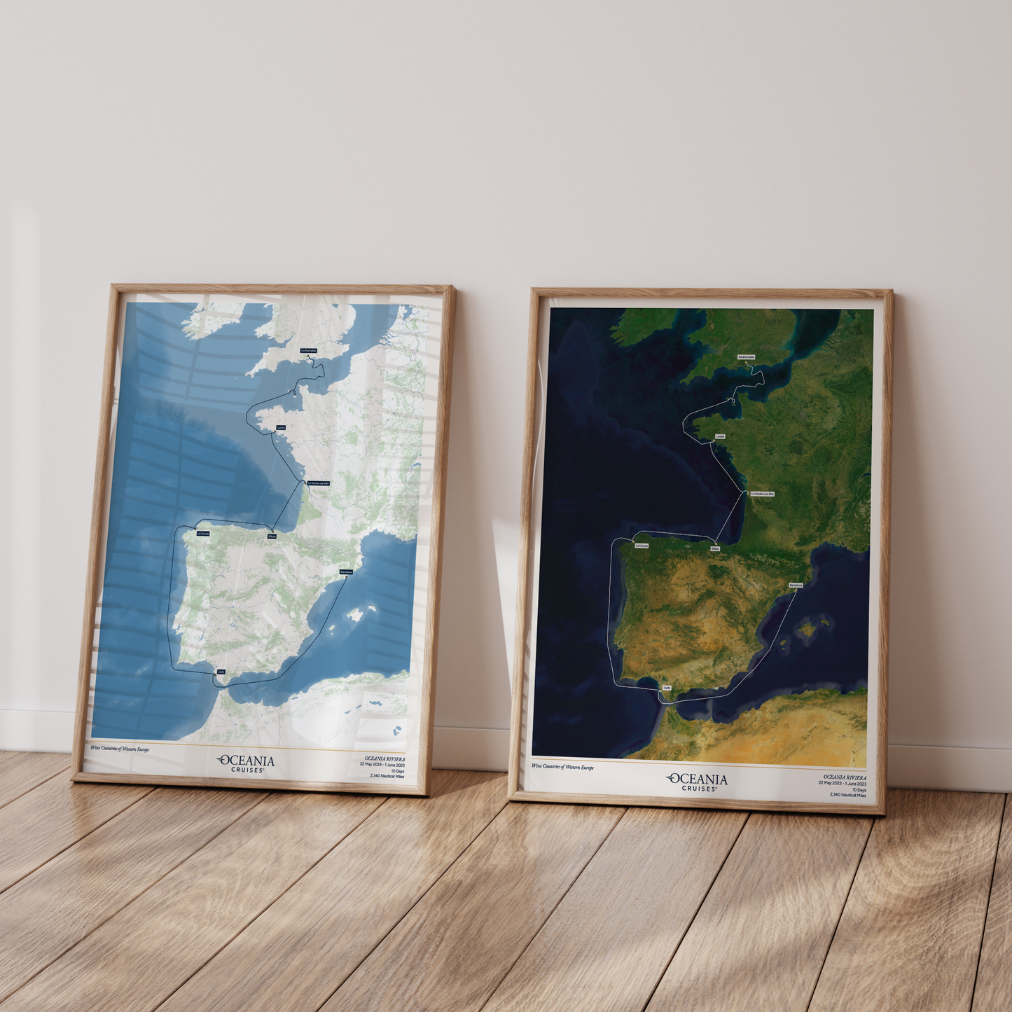 Oceania Cruises Map