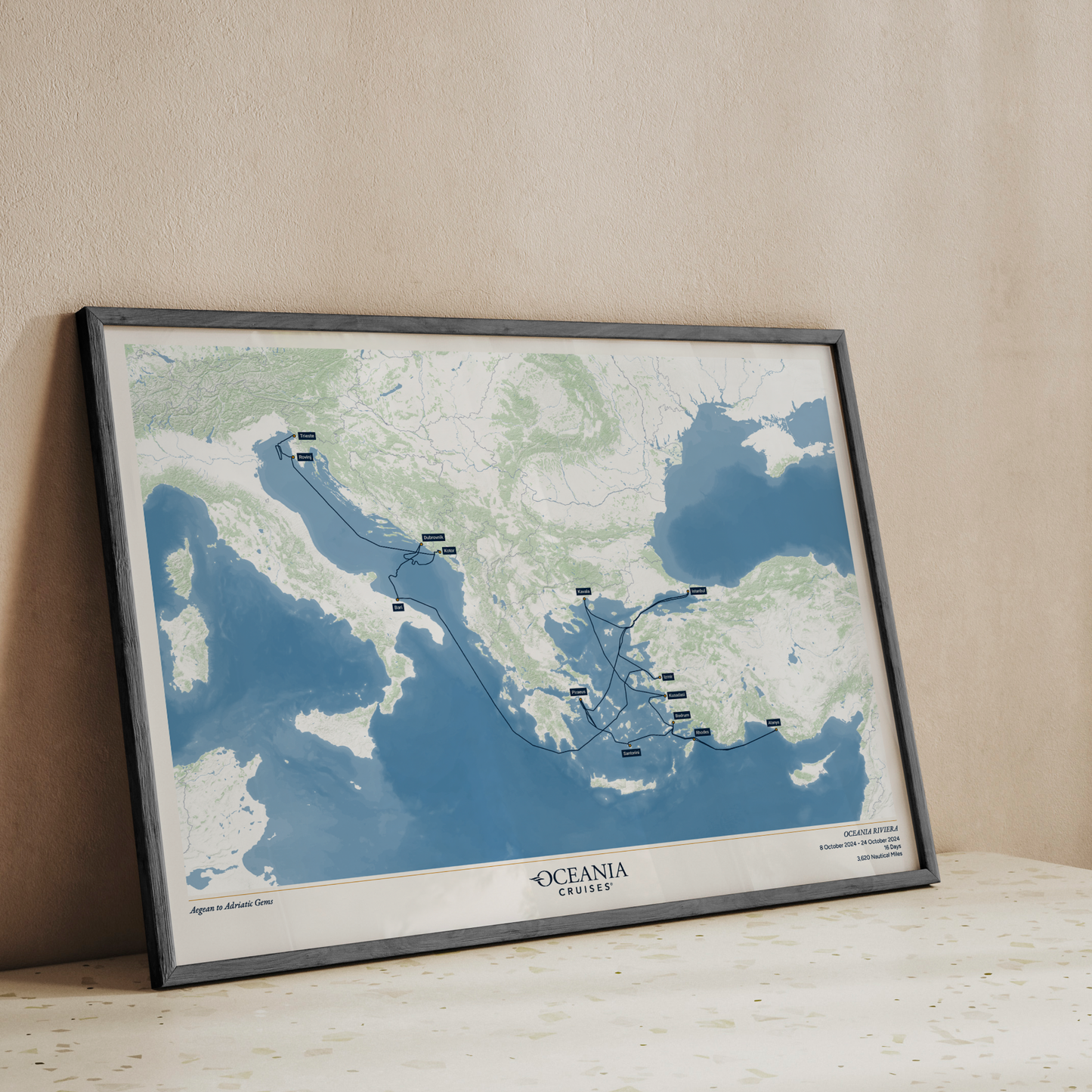 Oceania Cruises Map