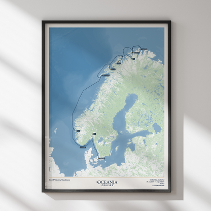 Oceania Cruises Map