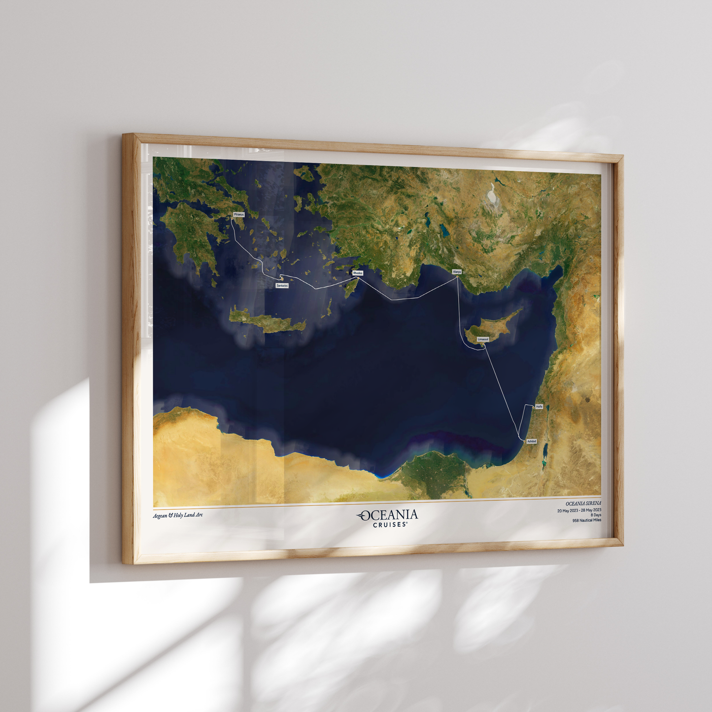 Oceania Cruises Map - Satellite