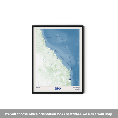 P&O Cruises Australia Map