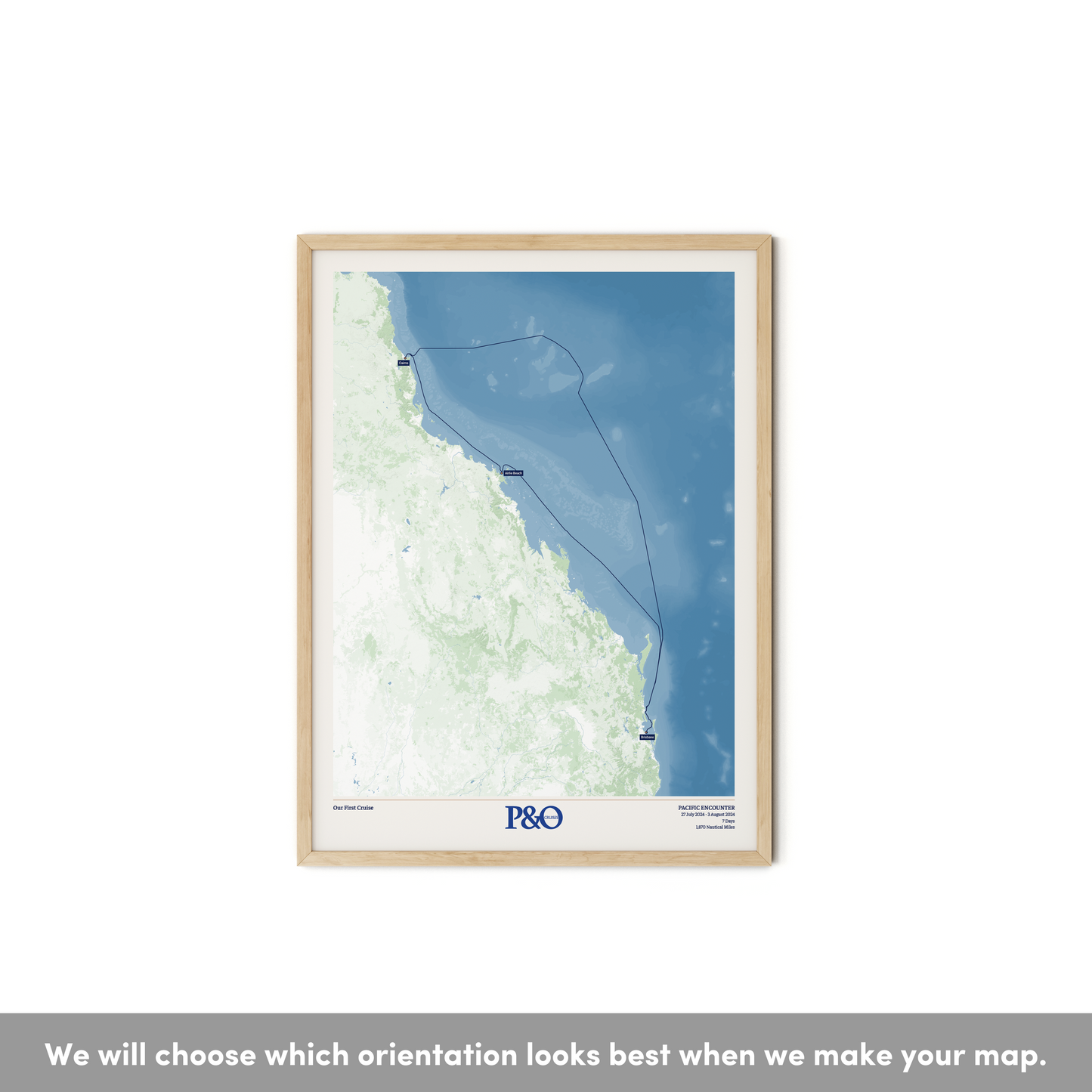 P&O Cruises Australia Map