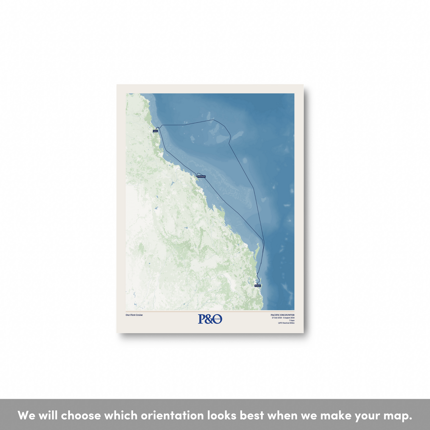 P&O Cruises Australia Map