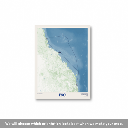 P&O Cruises Australia Map