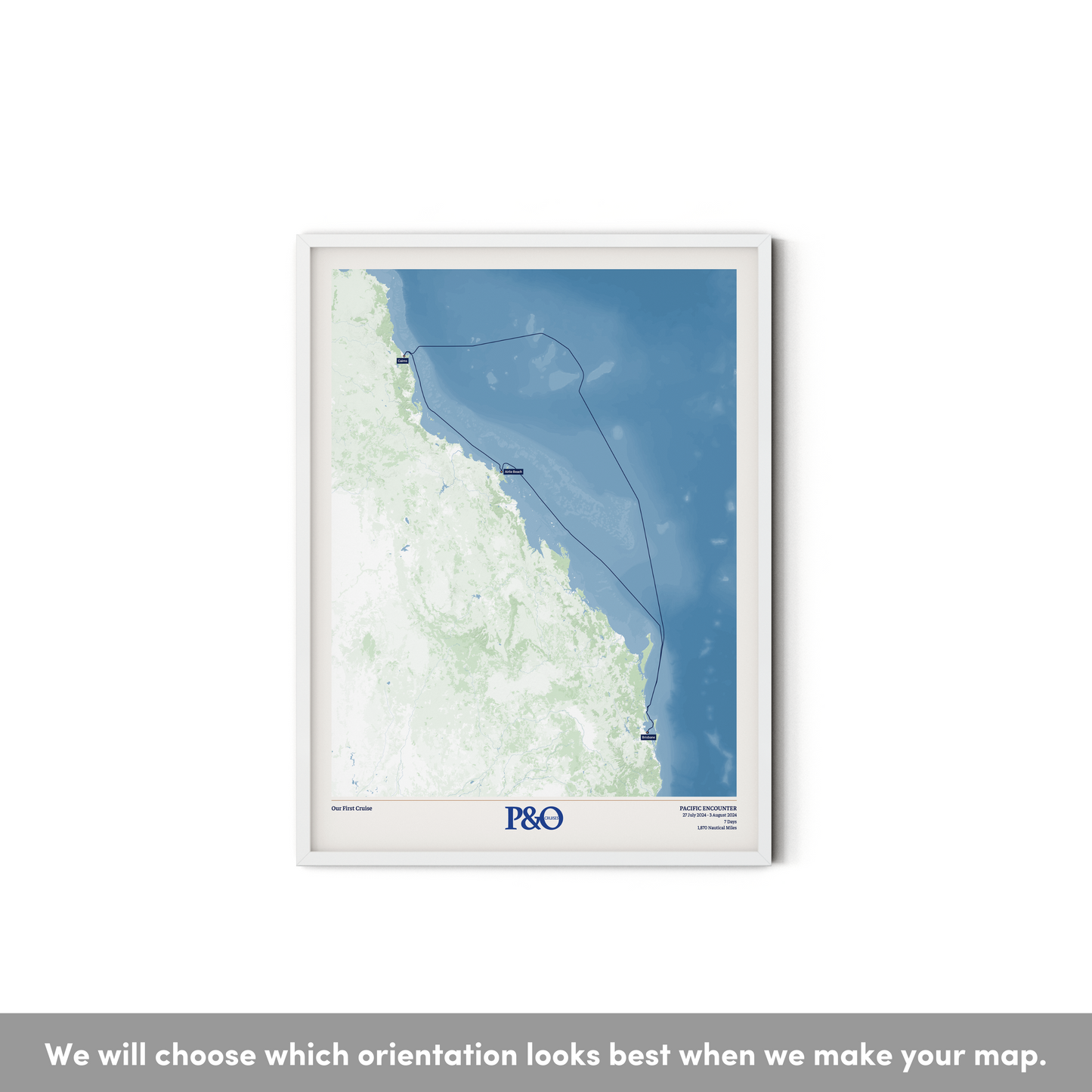 P&O Cruises Australia Map