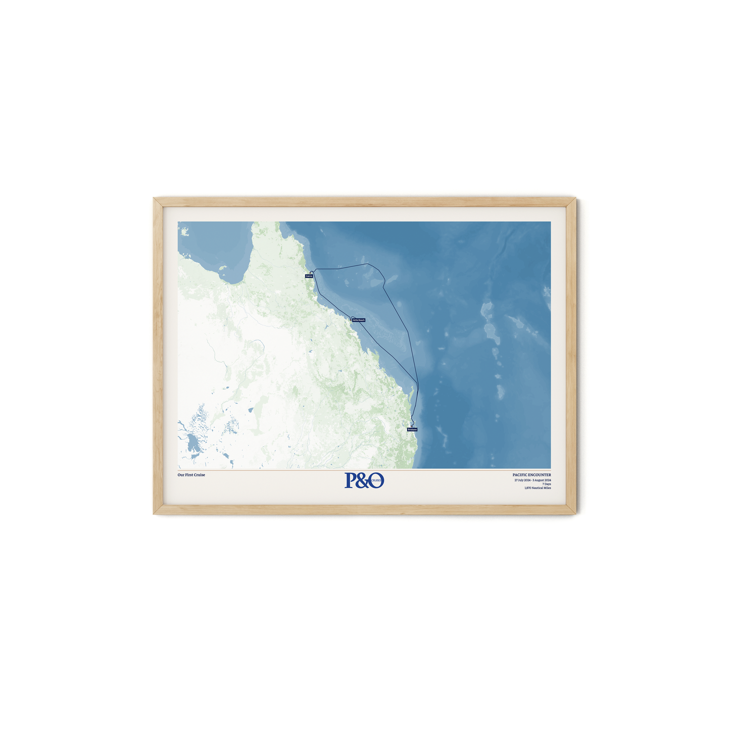 P&O Cruises Australia Map