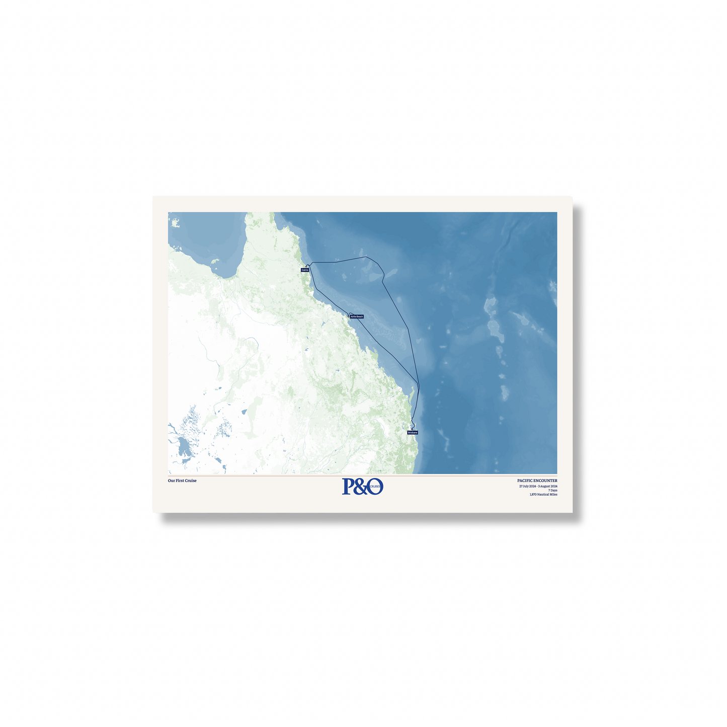 P&O Cruises Australia Map