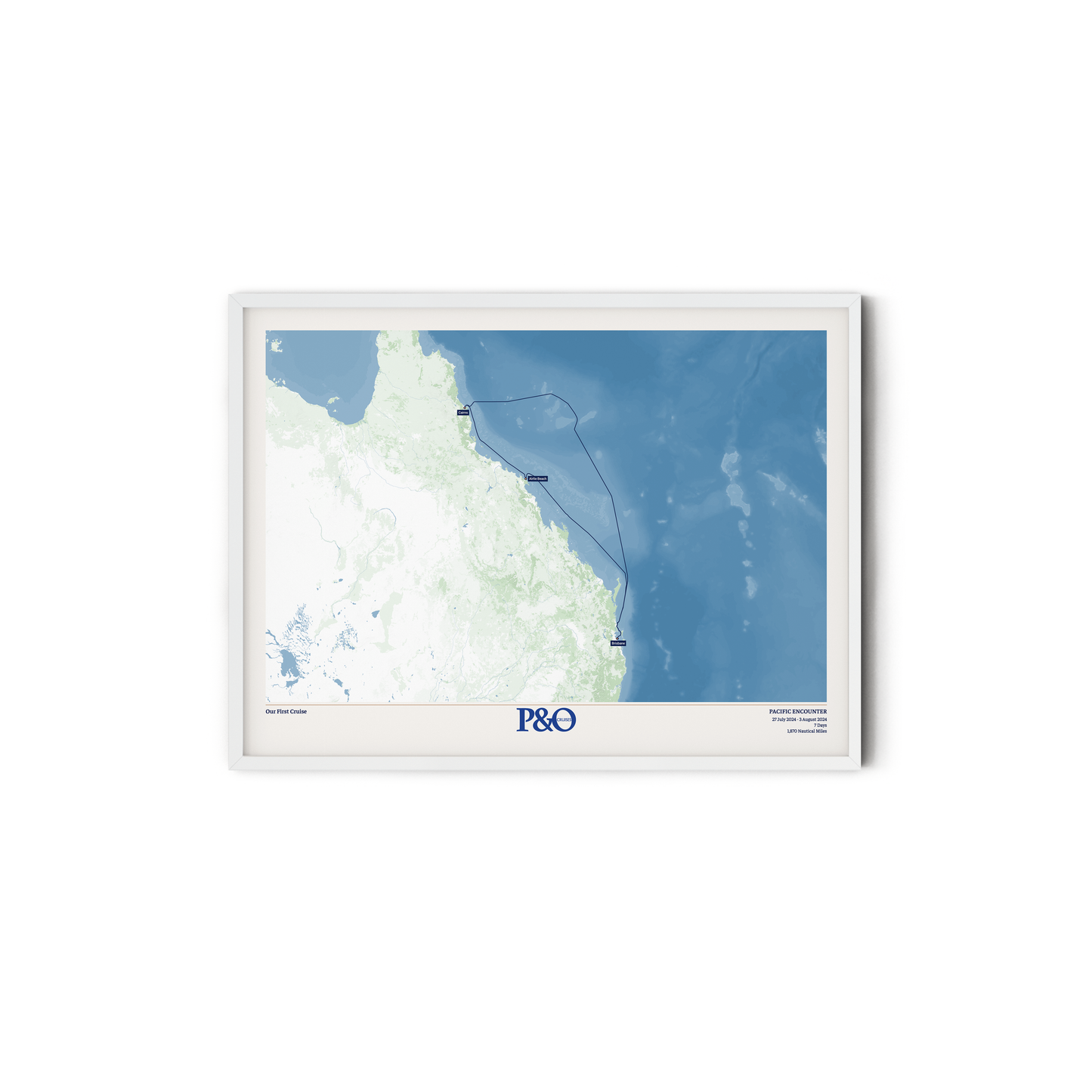 P&O Cruises Australia Map