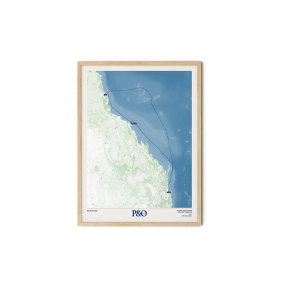 P&O Cruises Australia Map