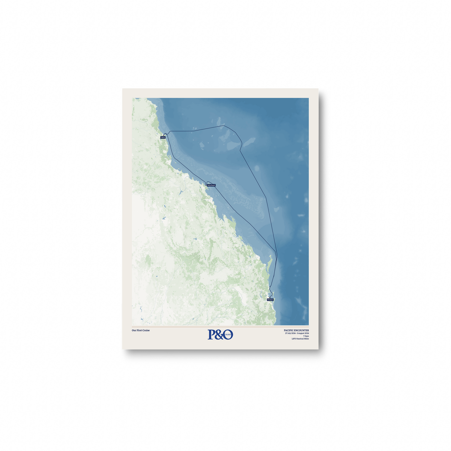 P&O Cruises Australia Map