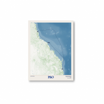 P&O Cruises Australia Map