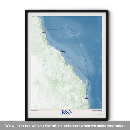 P&O Cruises Australia Map