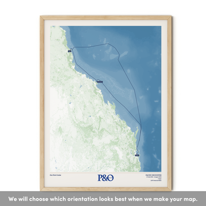 P&O Cruises Australia Map