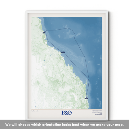 P&O Cruises Australia Map