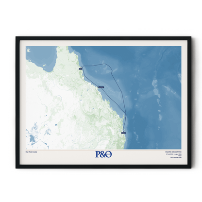 P&O Cruises Australia Map