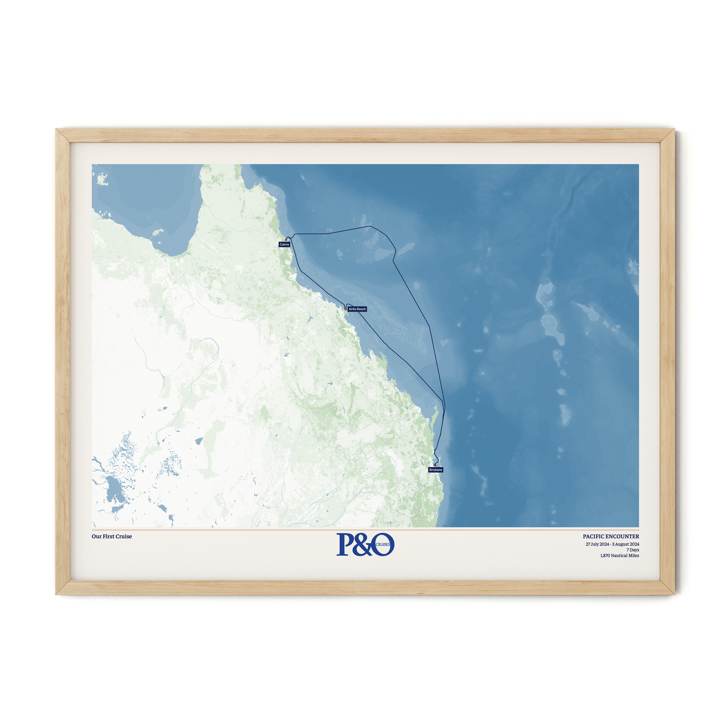 P&O Cruises Australia Map