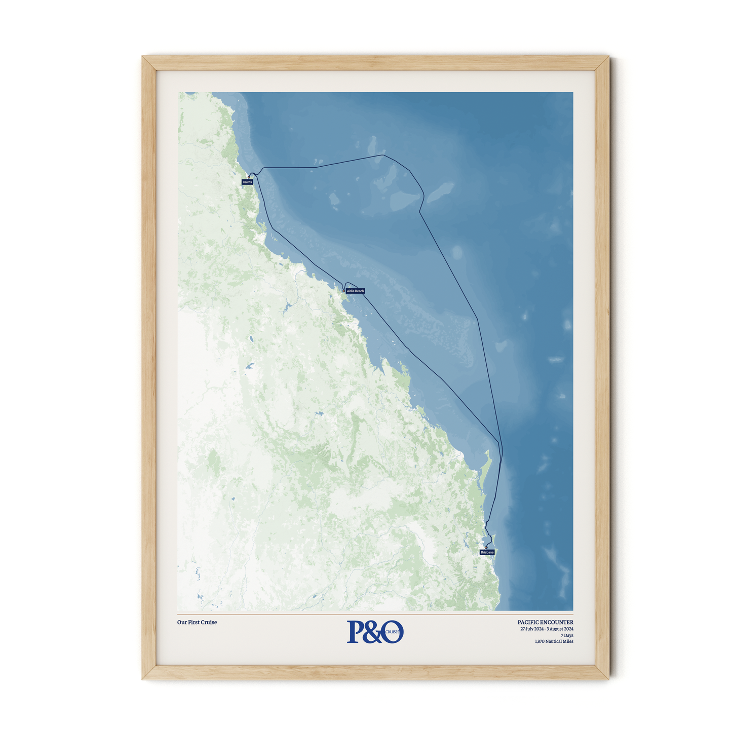 P&O Cruises Australia Map