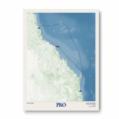 P&O Cruises Australia Map