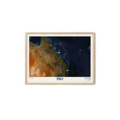 P&O Cruises Australia Map - Satellite