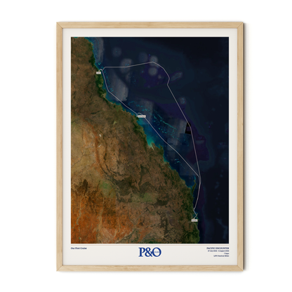 P&O Cruises Australia Map - Satellite