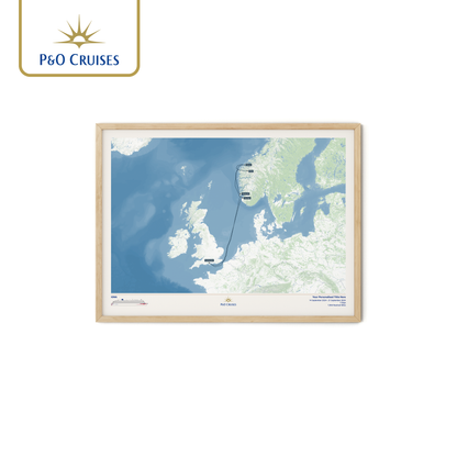 P&O Cruises Custom Cruise Map