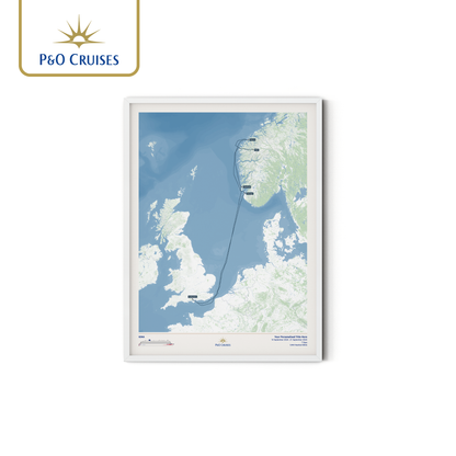 P&O Cruises Custom Cruise Map