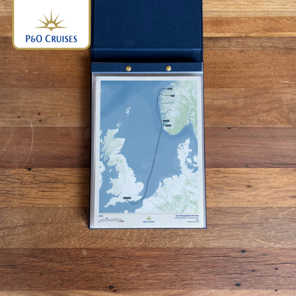 P&O Cruises Custom Cruise Map