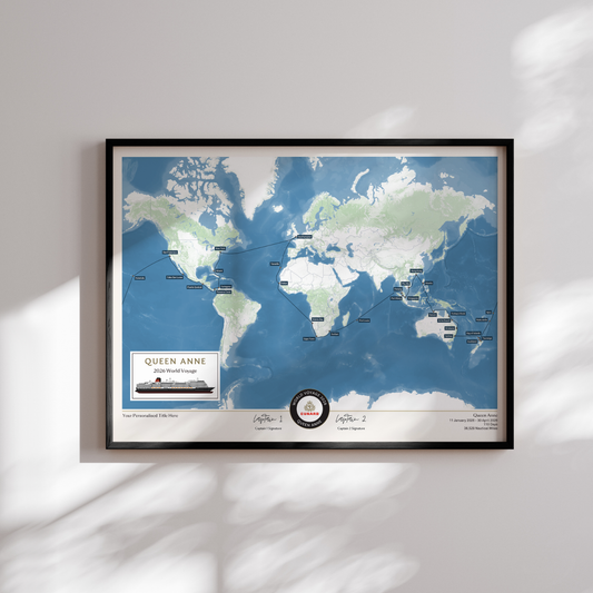 Special Edition Map of Queen Anne's World Voyage 2026